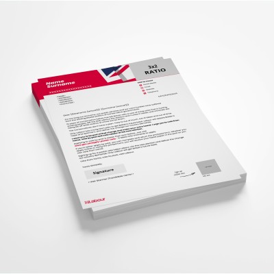 A4 letter and form mailing with BRE insert