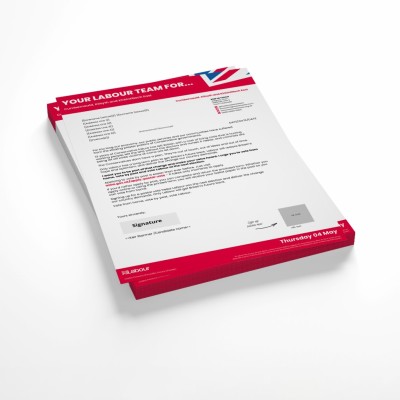 One page postal vote sign up